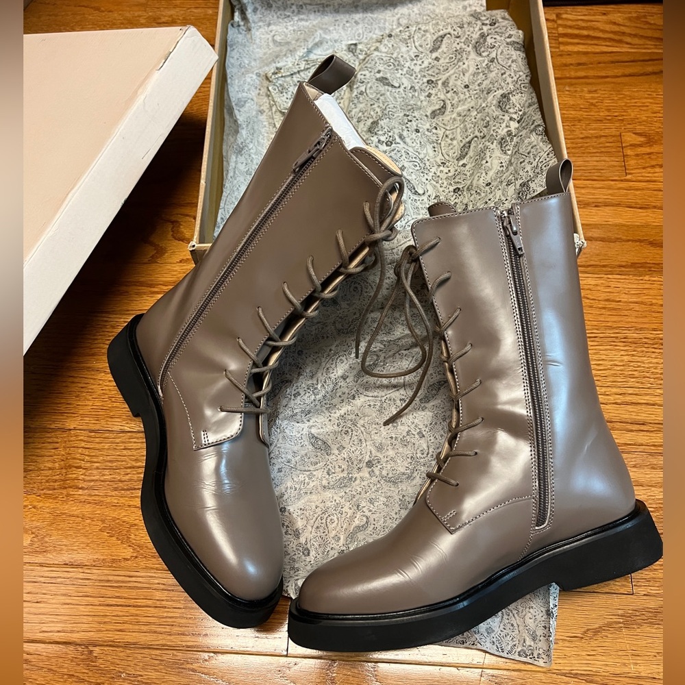 Pilcro Brown Lace-Up Boots for Women - Picture 11 of 14
